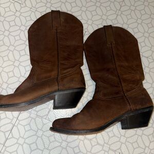 Brown Leather Cowboy Boots